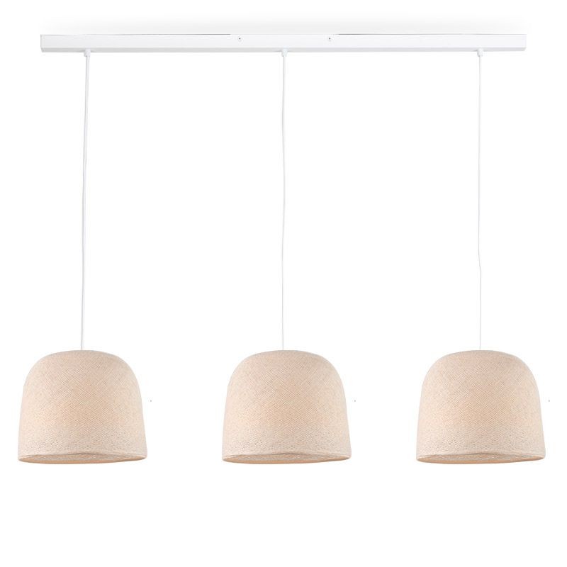 la case de cousin paul Rail blanc 3 cloches écru