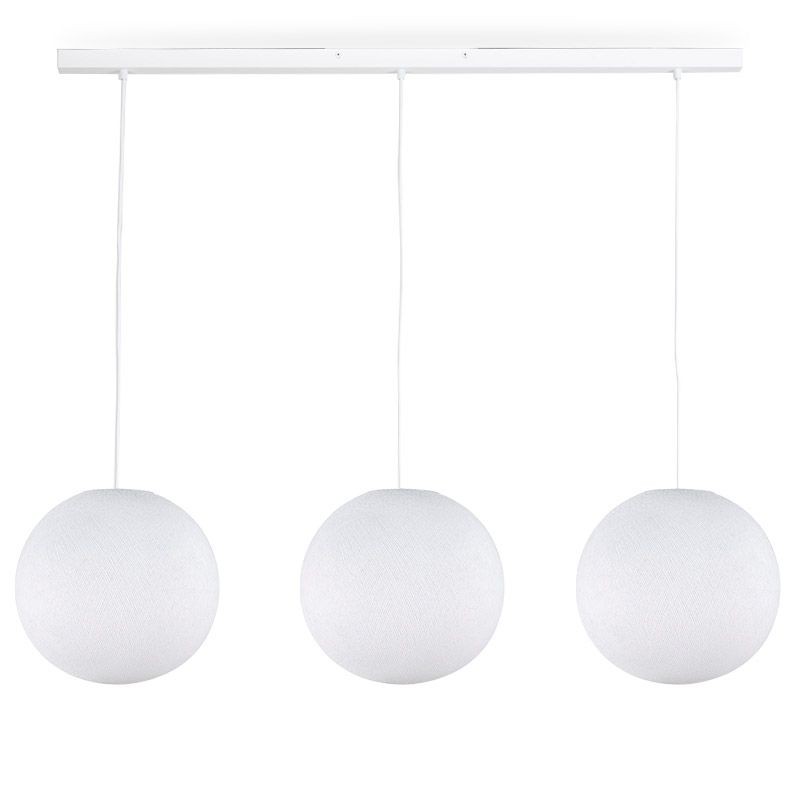 La Case De Cousin Paul Rail Blanc 3 Globes S Blanc