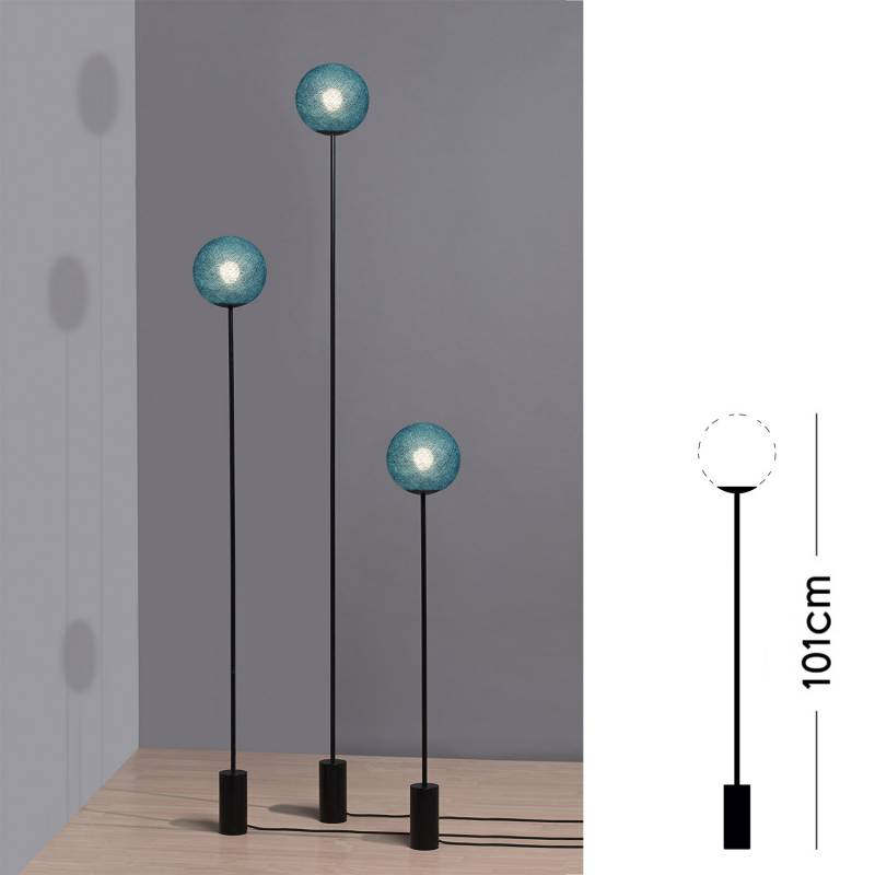 La Case De Cousin Paul Lampadaire Design Granpapa 101 - Bleu Paon