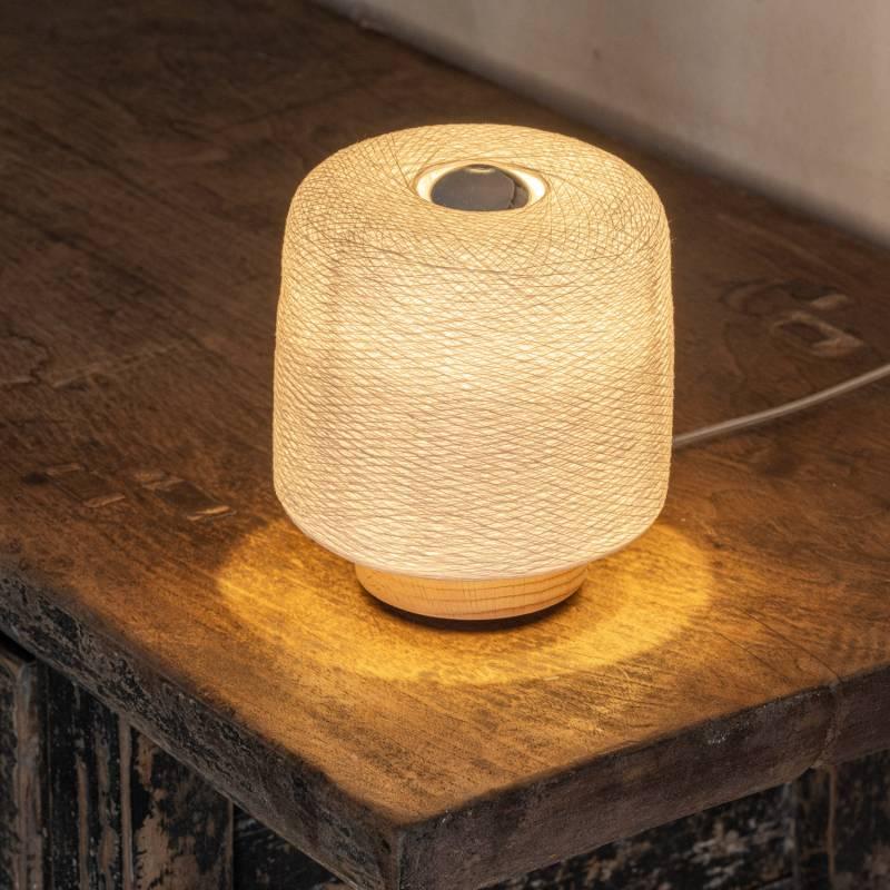 La Case De Cousin Paul Lampe à Poser Madison Blanc - Upcycling