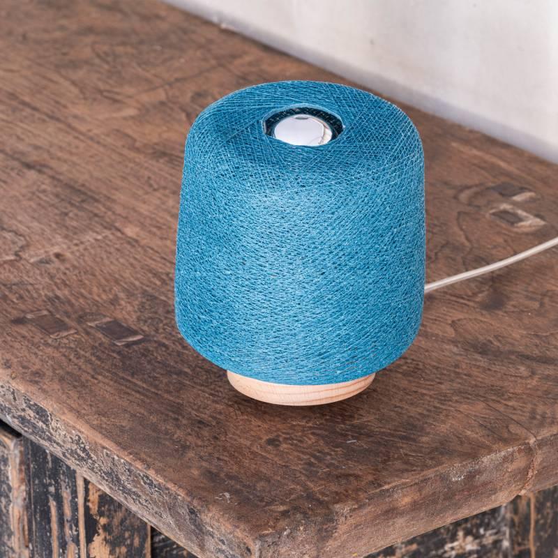 La Case De Cousin Paul Lampe à Poser Madison Bleu Paon