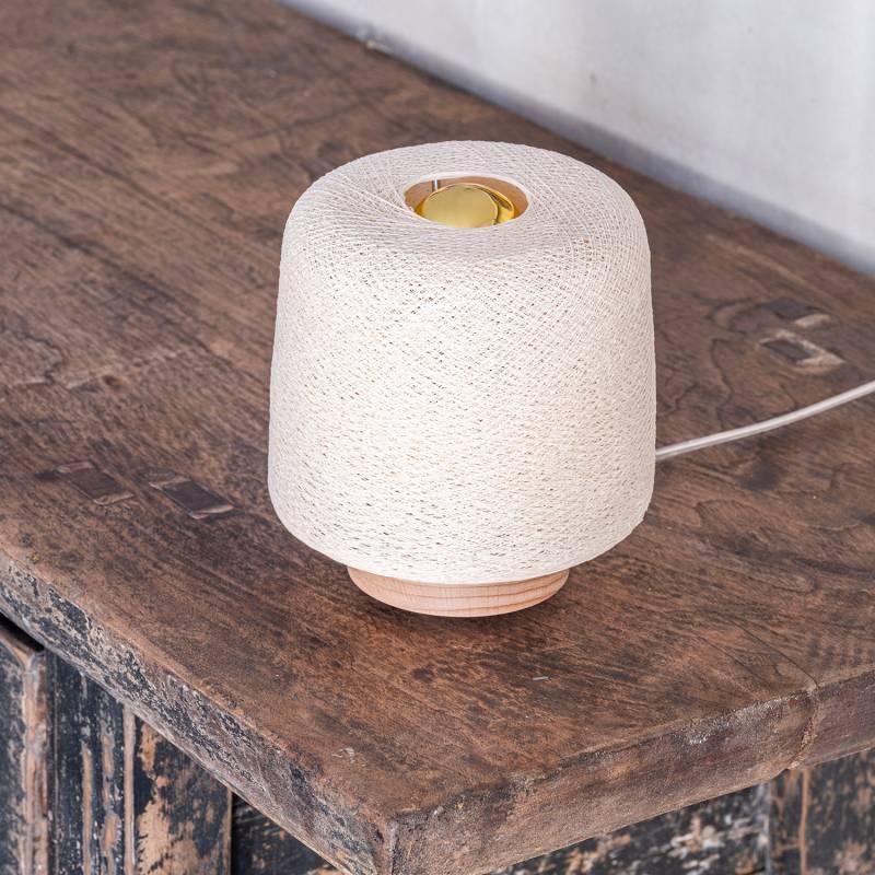 La Case De Cousin Paul Lampe à Poser Madison Ecru - Upcycling