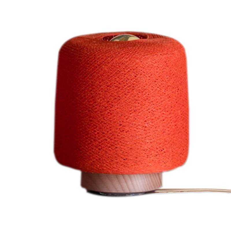 la case de cousin paul Lampe à poser Madison Orange Fifty - Upcycling