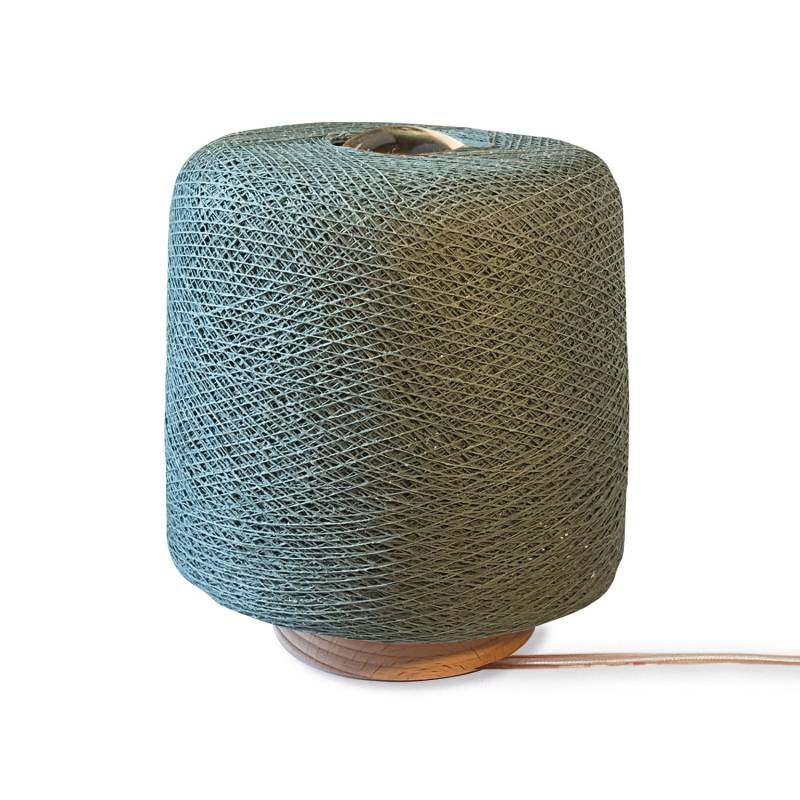 la case de cousin paul Lampe à poser Madison Vert de Gris - Upcycling