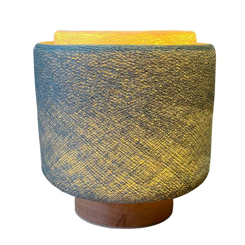 La Case De Cousin Paul Lampe à Poser Tulipe Aimantée - Vert De Gris Et écru