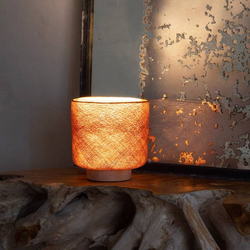 La Case De Cousin Paul Lampe à Poser Tulipe - Havane Et Nude