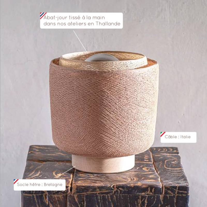 La Case De Cousin Paul Lampe à Poser Tulipe - Nude Et Sable