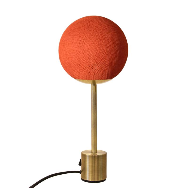 la case de cousin paul Lampe APAPA laiton - Orange fifty