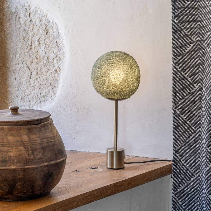 La Case De Cousin Paul Lampe APAPA Laiton - Vert De Gris