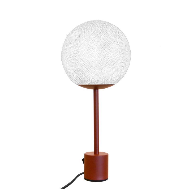 La Case De Cousin Paul Lampe APAPA Terracotta - Blanc