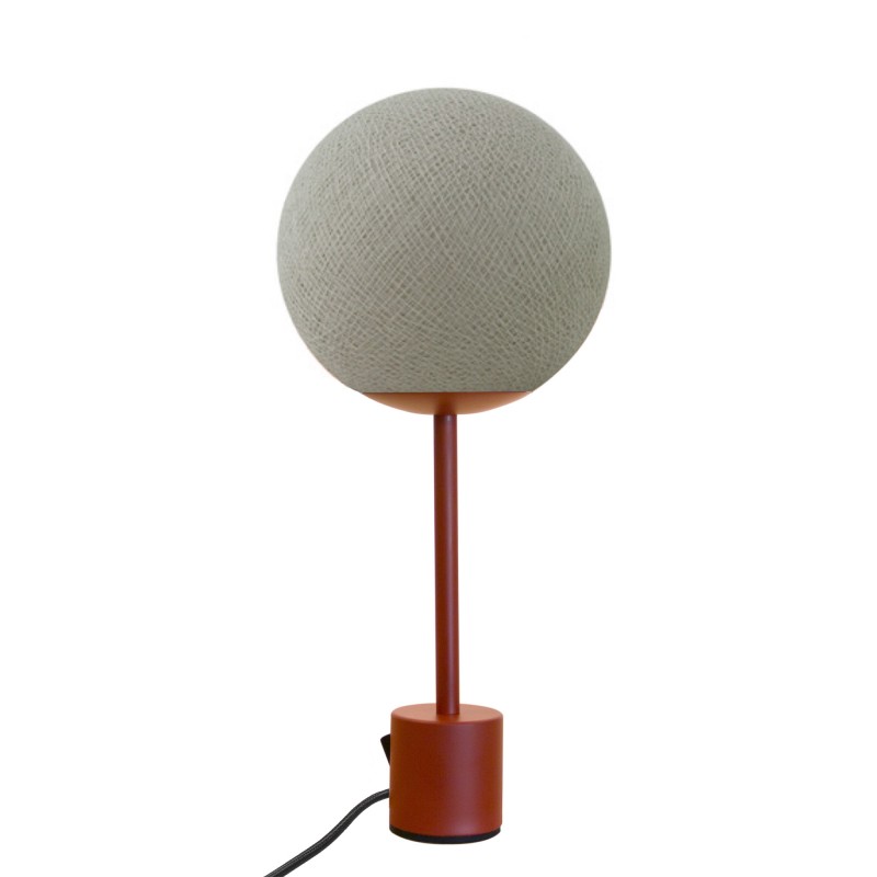 la case de cousin paul Lampe APAPA terracotta - Grège