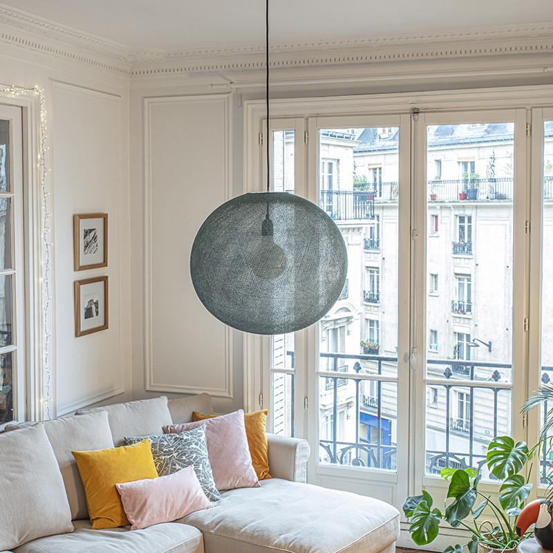 La Case De Cousin Paul Luminaire Boule Globe Light XL Vert Impérial Ø 50cm