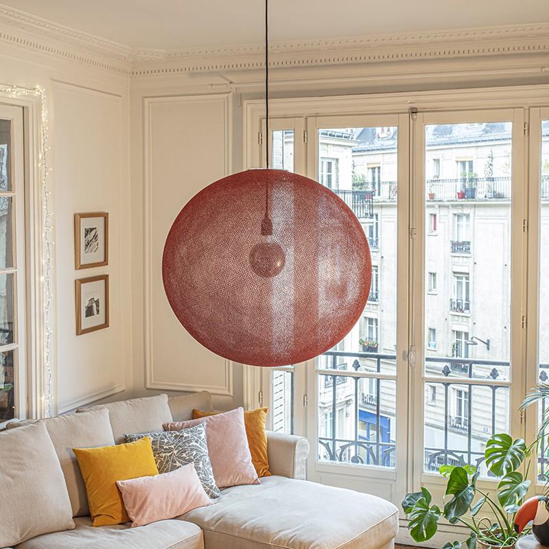 La Case De Cousin Paul Luminaire Design Globe Light XXL Terracotta Ø 67cm