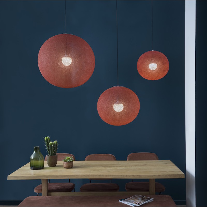 La Case De Cousin Paul Luminaire Design Globe Light XXL Terracotta Ø 67cm