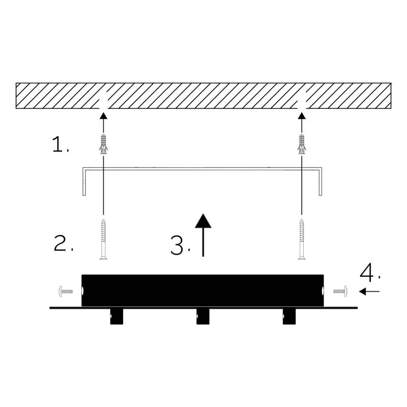 La Case De Cousin Paul Plafonnier 3 Blanc Globes S 'Bleu'