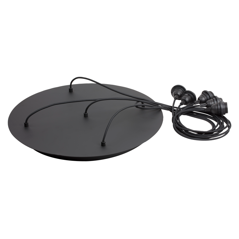 La Case De Cousin Paul Plafonnier 5 Gris Anthracite Mat