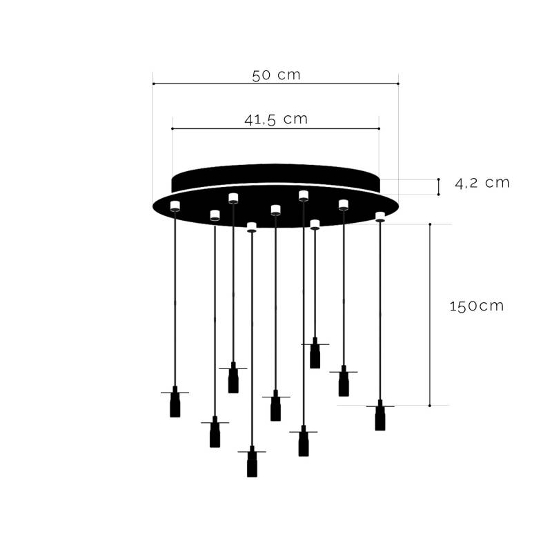 La Case De Cousin Paul Plafonnier 9 Swing Blanc Mat