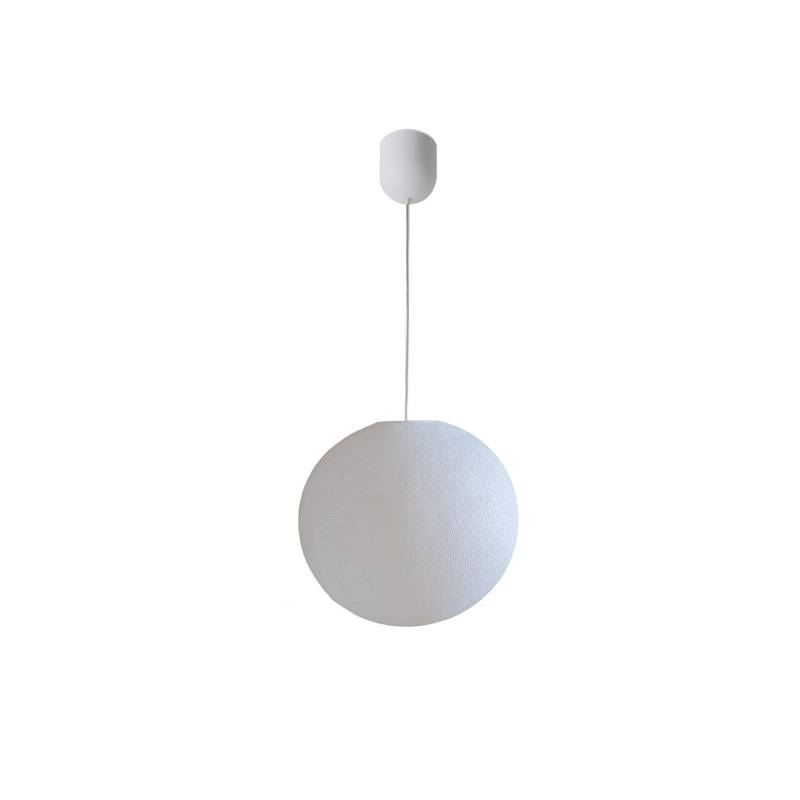 la case de cousin paul Suspension globe Light ø30cm Blanc
