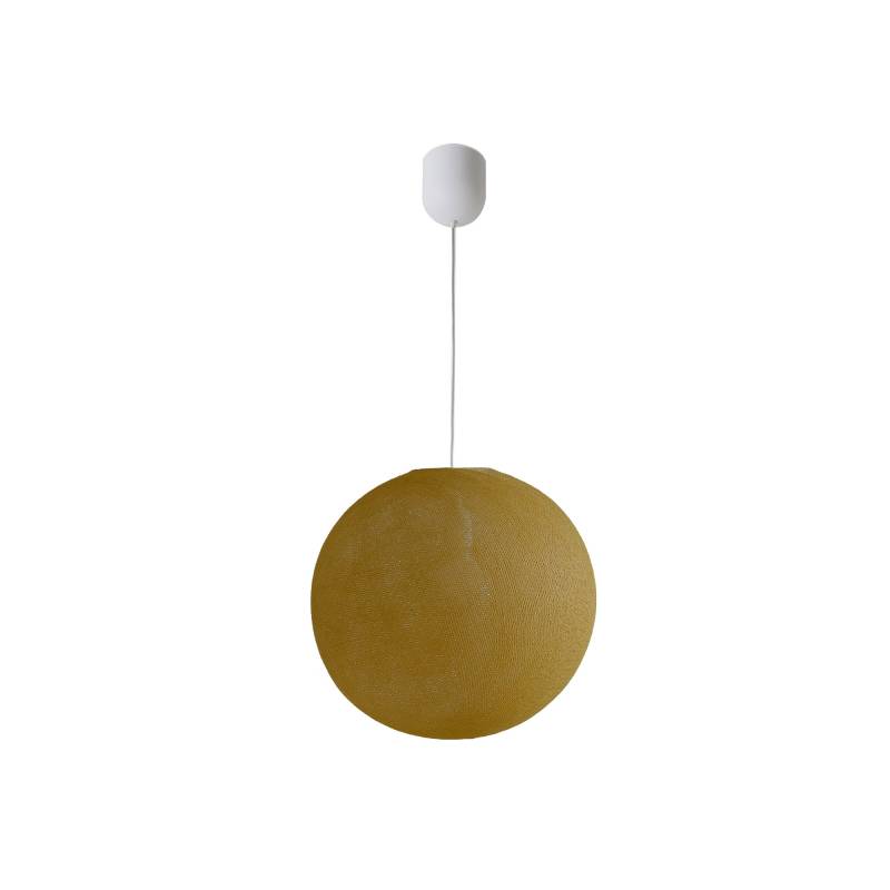 La Case De Cousin Paul Suspension Globe Light ø36cm Moutarde