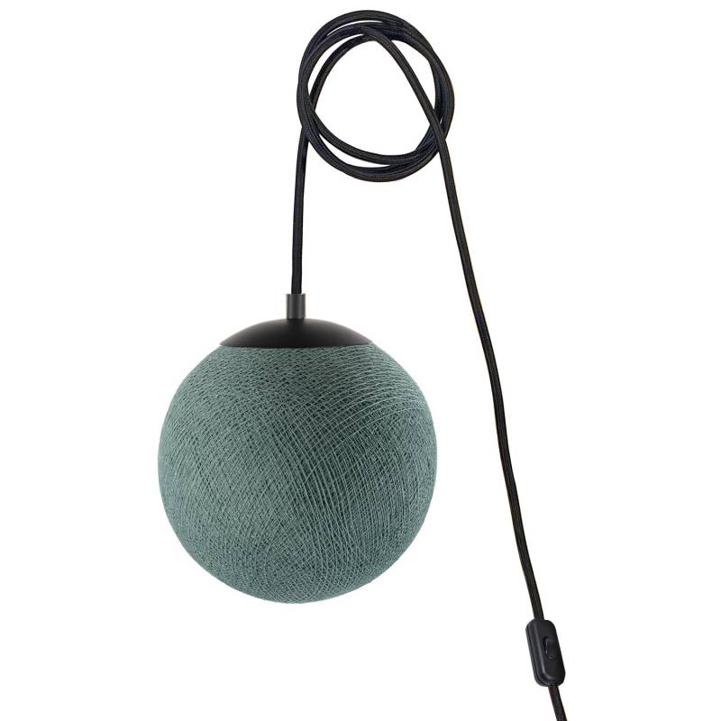 la case de cousin paul Suspension Nomade Apapa - Vert de gris - interrupteur côté prise