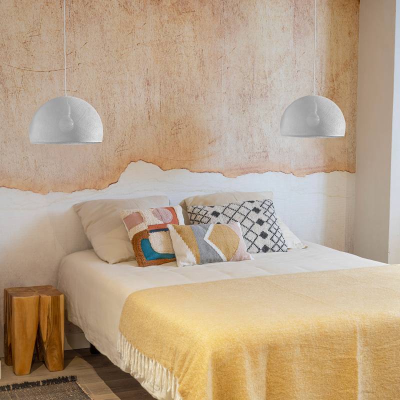 La Case De Cousin Paul Suspension Simple Coupole 38 Blanc