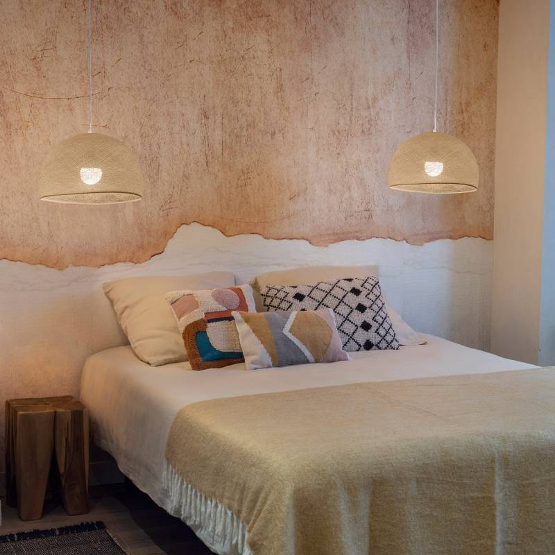 La Case De Cousin Paul Suspension Simple Coupole 38 écru