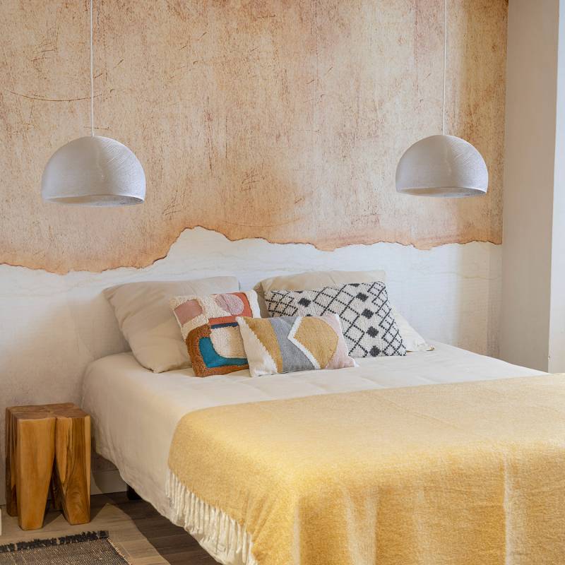 La Case De Cousin Paul Suspension Simple Coupole 38 écru