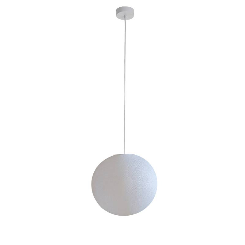 la case de cousin paul Suspension simple globe 31 blanc