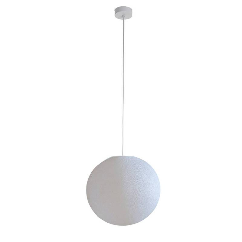 la case de cousin paul Suspension simple globe 38 blanc