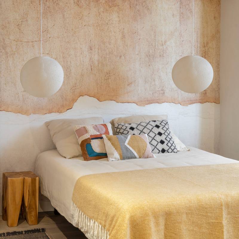 La Case De Cousin Paul Suspension Simple Globe 38 écru