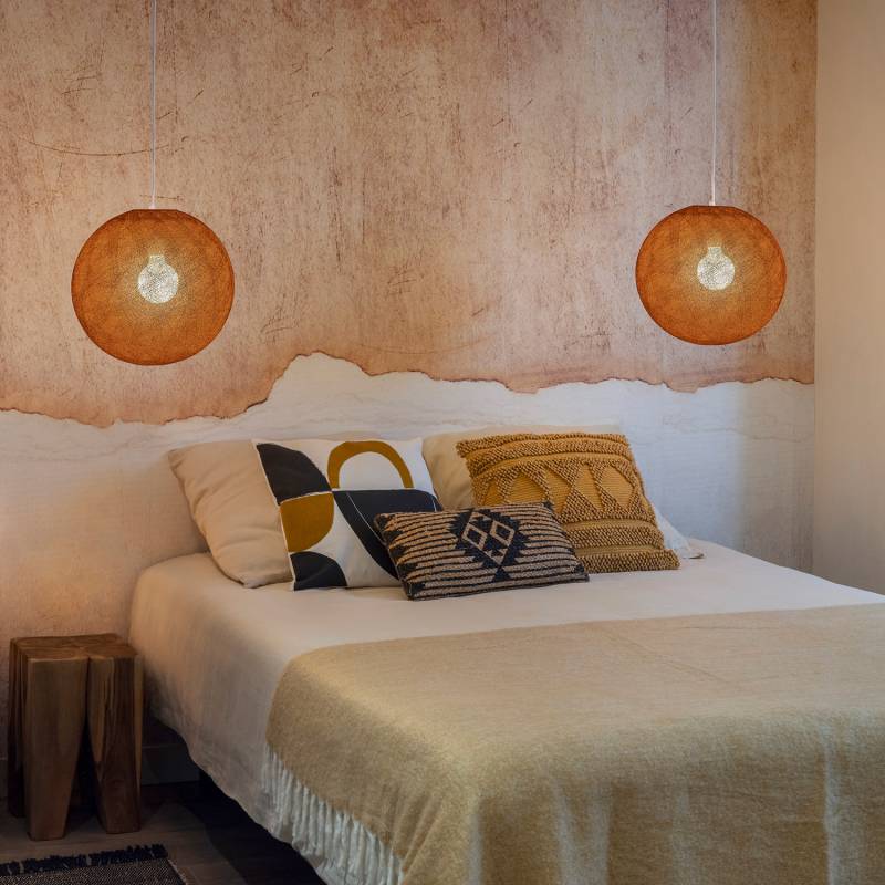 La Case De Cousin Paul Suspension Simple Globe 38 Havane