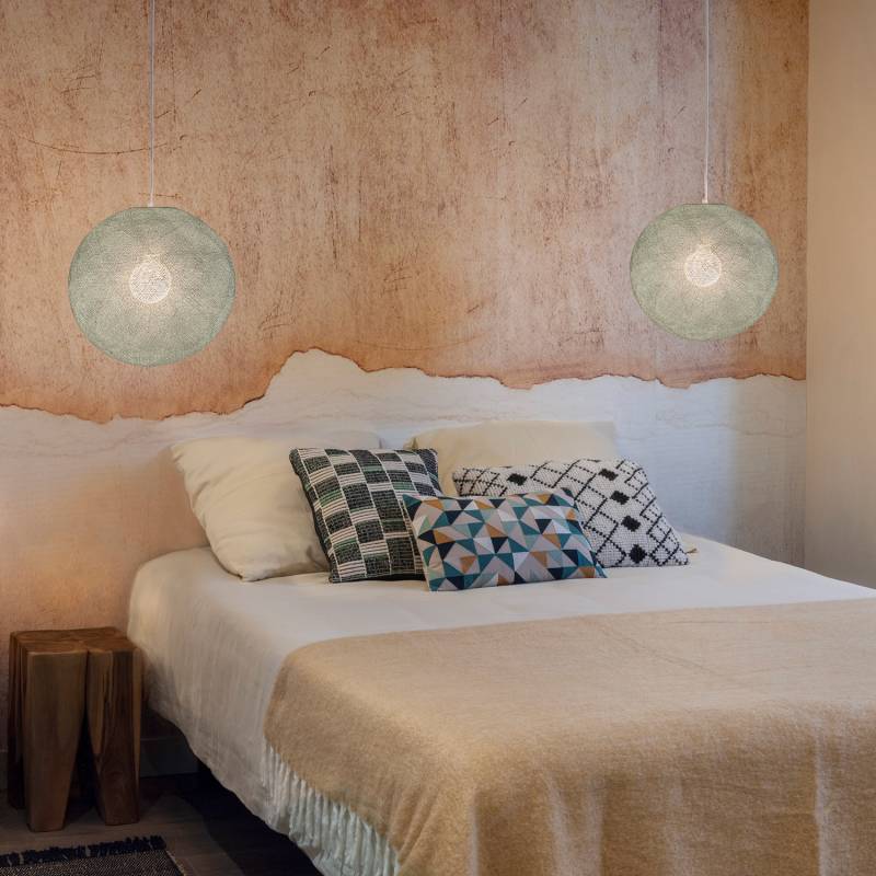 La Case De Cousin Paul Suspension Simple Globe 38 Vert De Gris