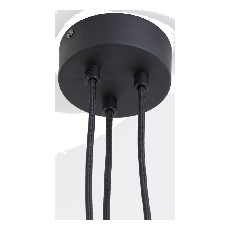 La Case De Cousin Paul Suspension Triple Acier Gris Anthracite Mat