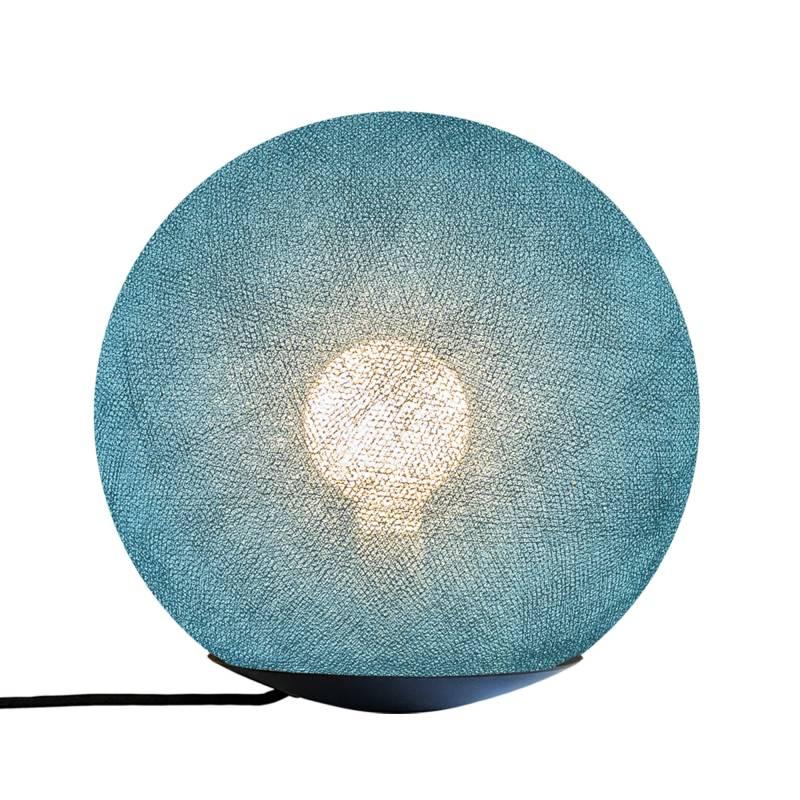 La Case De Cousin Paul Tango Lampe à Poser Magnétique Avec Globe Bleu Paon 25cm