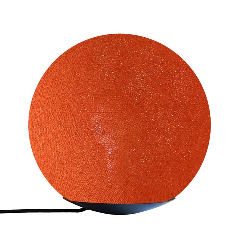la case de cousin paul Tango lampe à poser magnétique avec globe orange fifty 25cm