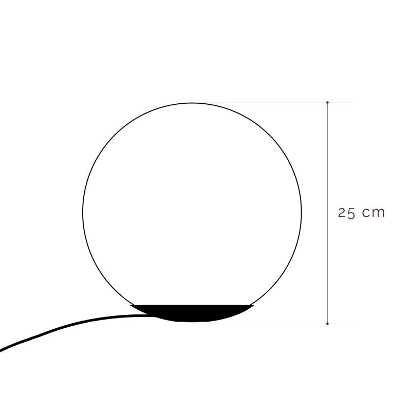 La Case De Cousin Paul Tango Lampe à Poser Magnétique Avec Globe Perle 25cm