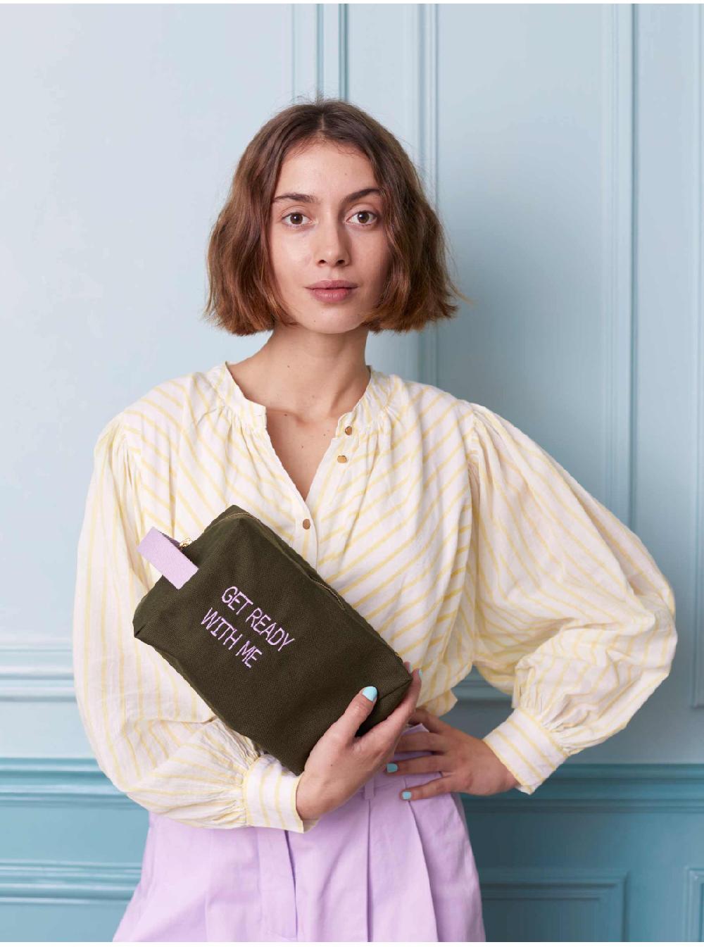 La Cerise Sur Le Gâteaux Grande Trousse Cube Déperlante 100% Coton Bio