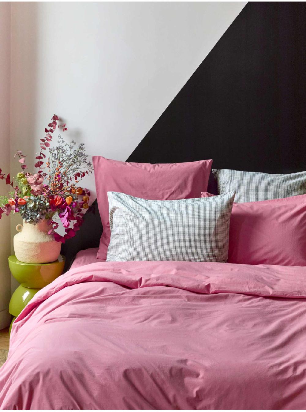 La Cerise Sur Le Gâteaux Parure De Lit Celeste 100% Percale De Coton Bio Celeste
