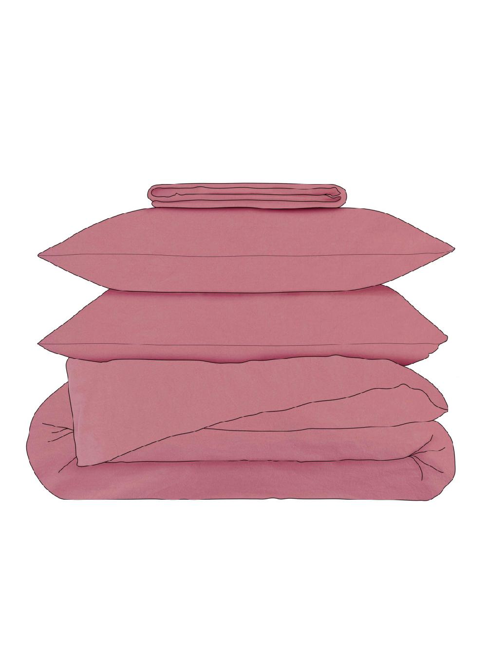 la cerise sur le gâteaux Parure de lit Celeste 100% percale de coton bio Celeste