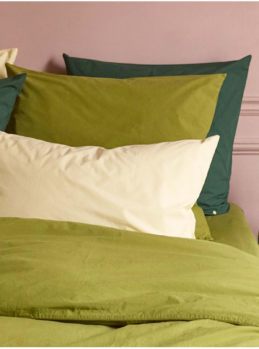 La Cerise Sur Le Gâteaux Taie D'oreiller Celeste 100% Percale De Coton Bio