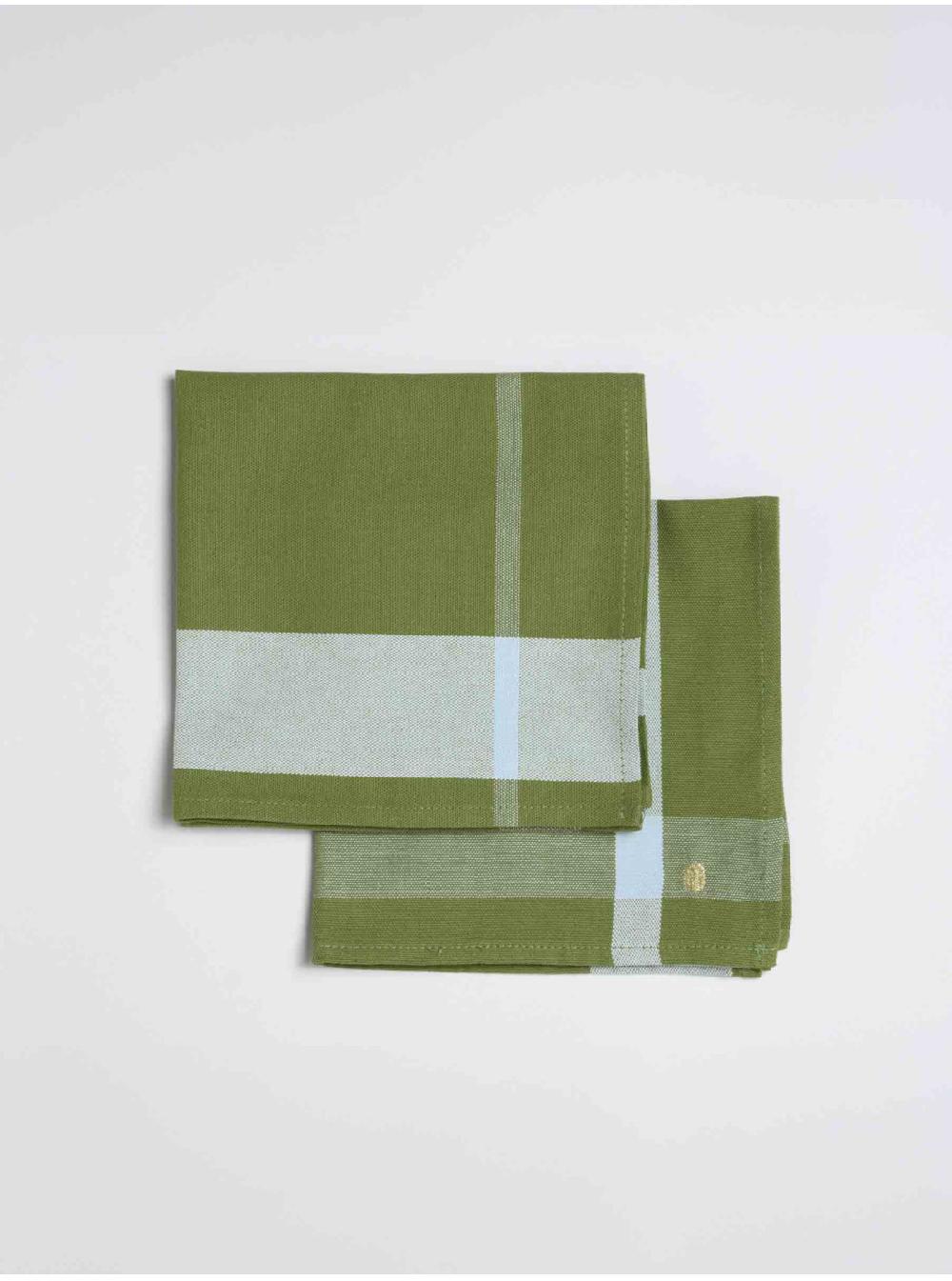 la cerise sur le gâteaux x2 serviettes de table La nonna 100% coton bio