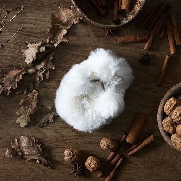 La Chaise Longue CHAUFFERETTE POMPON FAUSSE FOURRURE