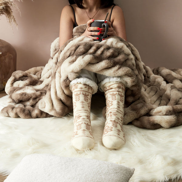 la chaise longue CHAUSSETTES JACQUARD HYGGE