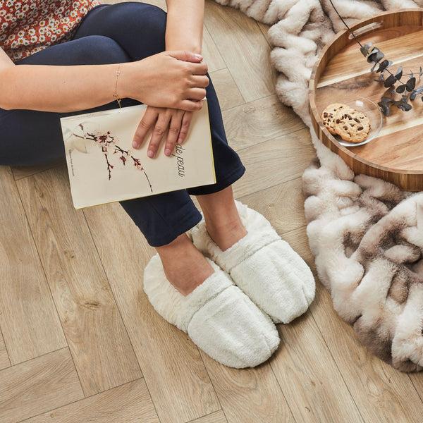 la chaise longue CHAUSSONS THERMO RELAXANTS BLANCS