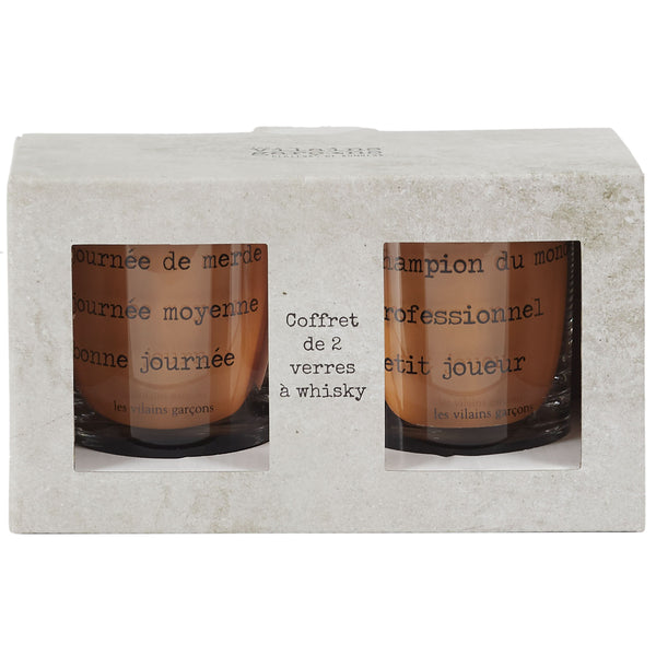 La Chaise Longue COFFRET DE 2 VERRES A WHISKY