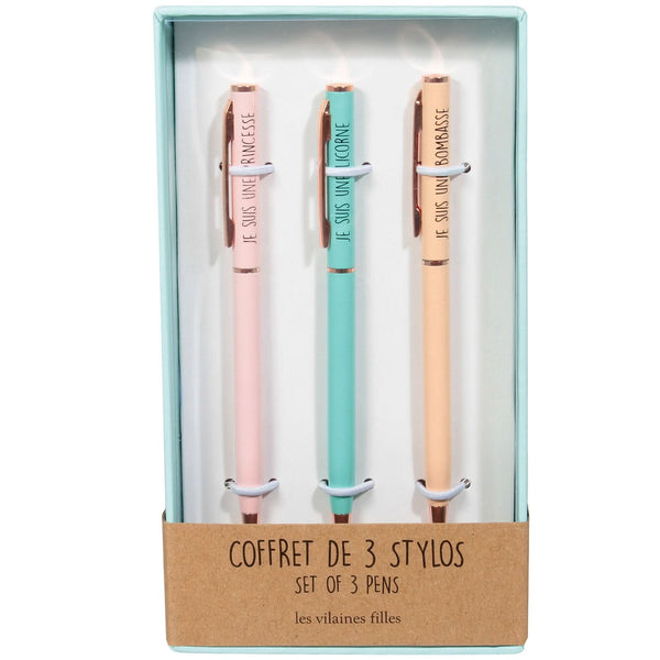 La Chaise Longue COFFRET DE 3 STYLOS