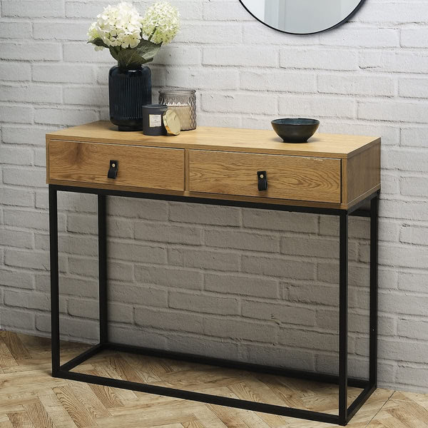 la chaise longue CONSOLE BOIS ET METAL ABBOTT