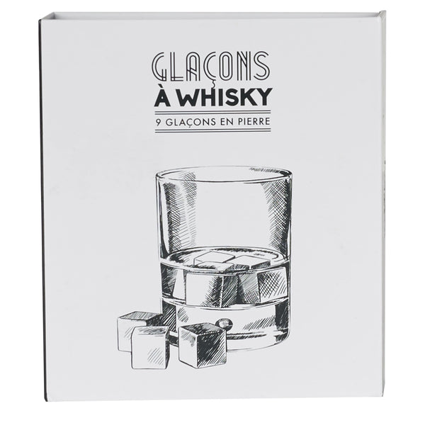 La Chaise Longue GLACONS A WHISKY EN PIERRE 9 PCS