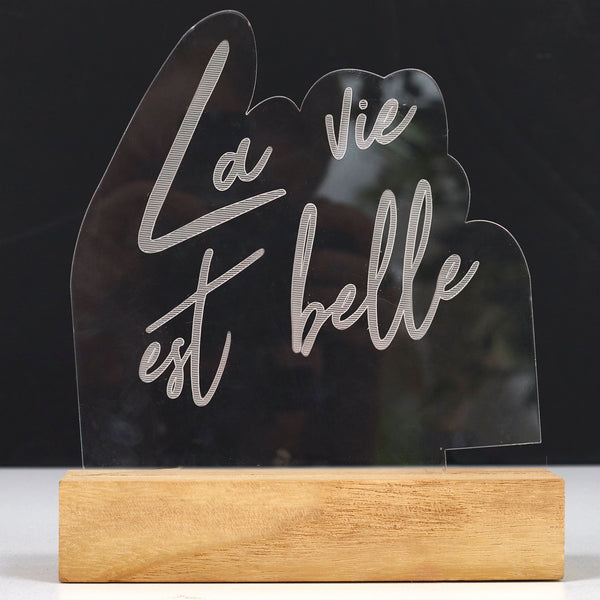 La Chaise Longue LAMPE NEON LA VIE EST BELLE