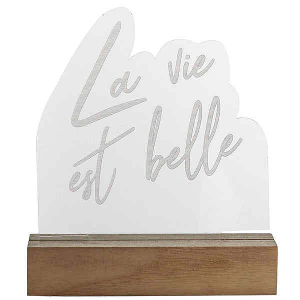 La Chaise Longue LAMPE NEON LA VIE EST BELLE